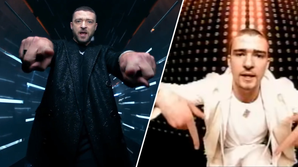 Justin Timberlake in de videoclips van Rock Your Body en The Other Side.