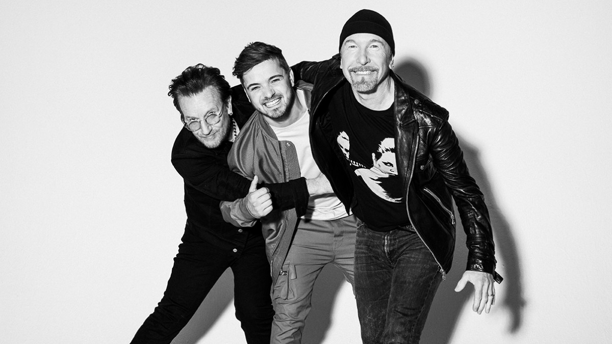 Martin Garrix, Bono en The Edge van U2 - Foto: Louis van Baar